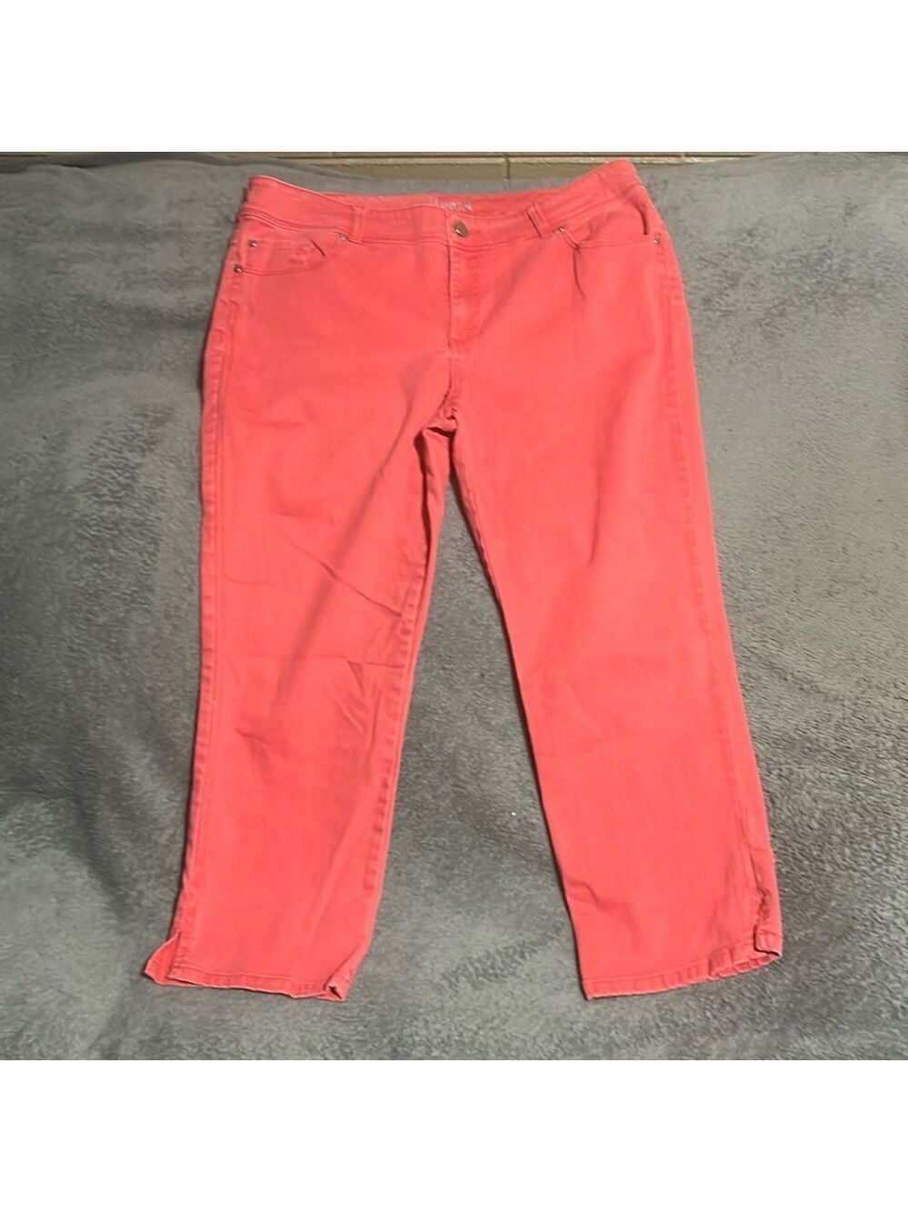 Chico's Platinum Denim Coral Pants